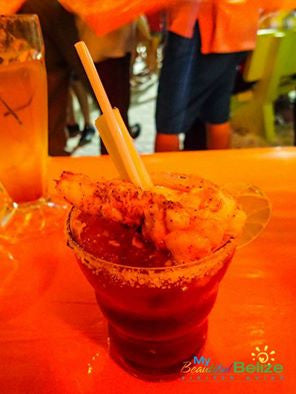 Bloody Mary with a Spicy Lobster Skewer Recipe
